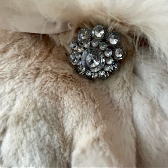 -Andrew Marc New York Faux Fur Tan 2 Tone Coat size Large - Picture 10 of 15